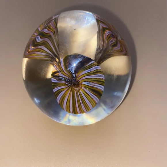 Murano Glass Flowers Paperweight From Retailer Decora Imports - Picture 3 of 6
